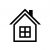 House icon vector simple flat symbol. Solid linear house logo